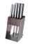 Sada kuchynských nožov so stojanom, nerez, 10ks