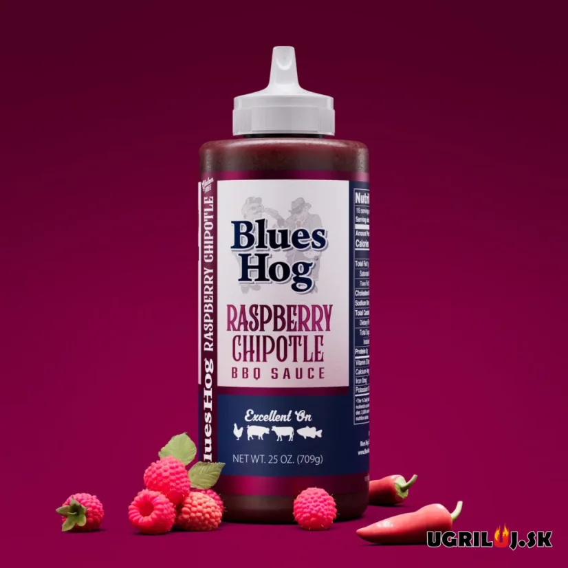 BBQ omáčka na grilování - Blues Hog - Raspberry Chipotle BBQ Sauce, 709g