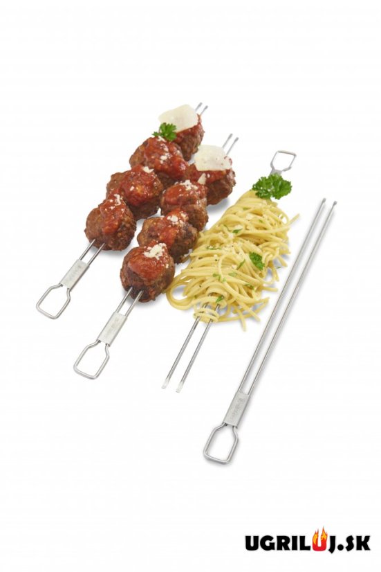 Dvojité špízy Broil King - Dual Prong Skewers, tenké, 4 ks