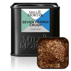 Grilovací bio koření Mill & Mortar, Seven Peppers' Crush, 50g
