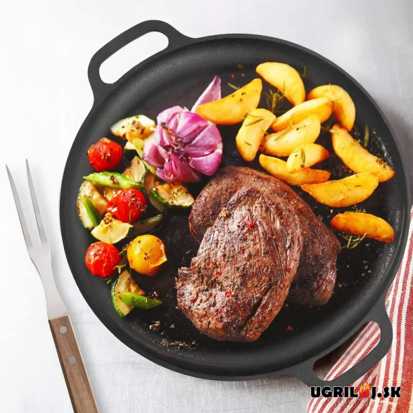 Liatinová panvica nízká, 35cm