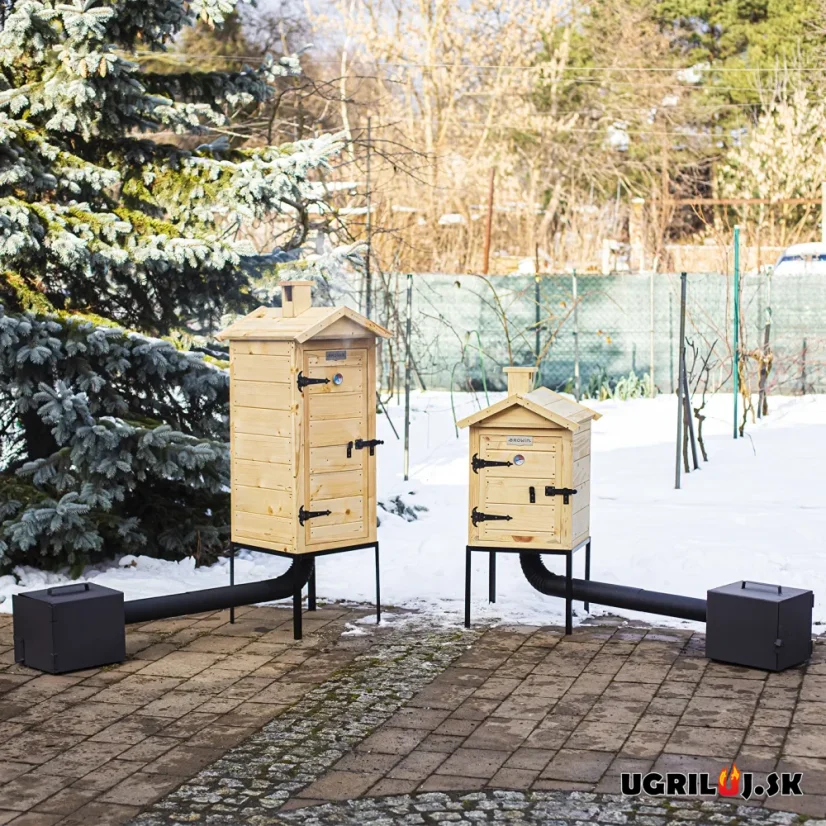 Dřevěná udírna Browin Sprucewood Nature, 200L