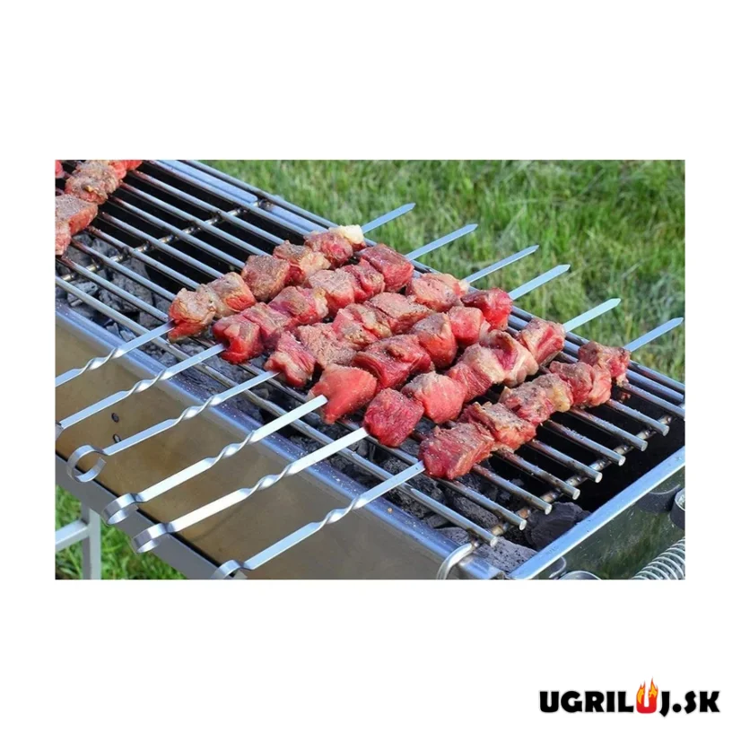 Nerezové špízy - ploché, 58cm, (6ks)