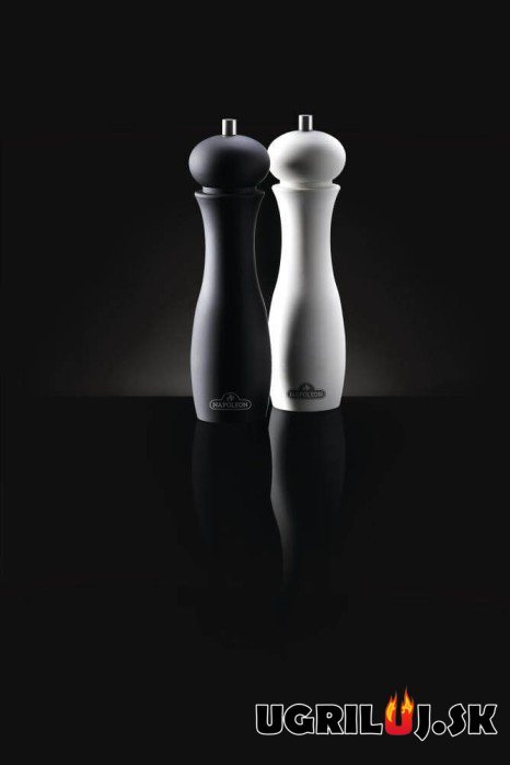 Mlynčeky na korenie a soľ Napoleon, Biela, Čierna