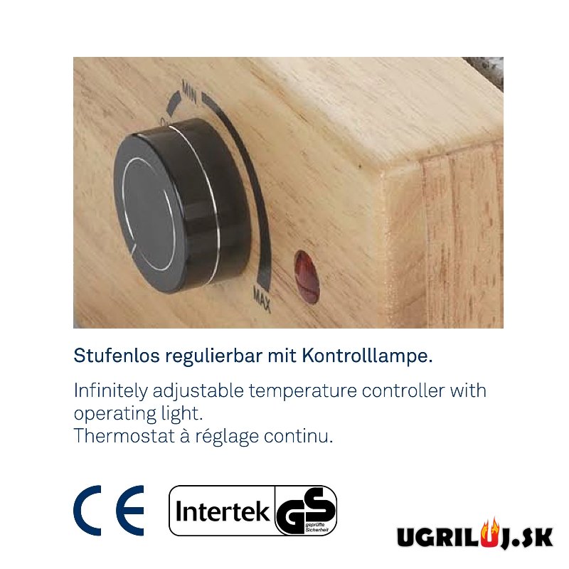 Stolný elektrický gril Raclette, grilovací kámen, 49x21cm