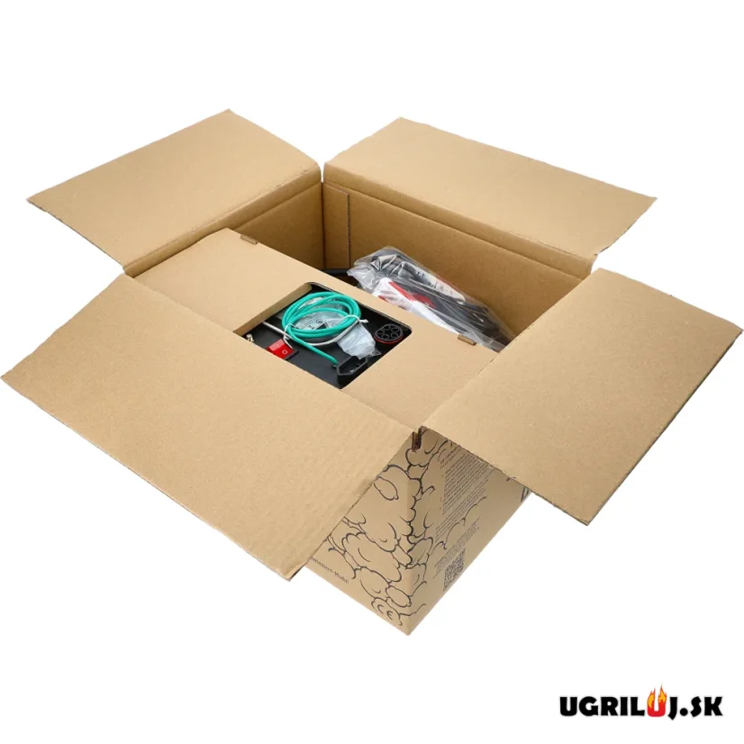 Sada pre vlastnú udiaren Browin dragON, (Generátor dymu s popolníkom JET 2 LONG, Ohrievač s cirkuláciou, Digitálny kontrolér s Wi-Fi), 1500W