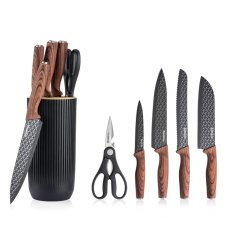 Sada kuchynských nožov so stojanom graphite tube, nerez, 6ks