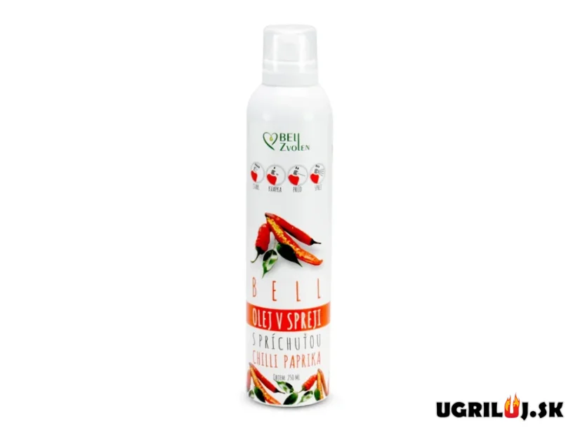 Ochutený olej v spreji, chilli, 250ml Ochutený olej v spreji, chilli, 250ml