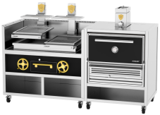 Profesionálny Basque+Oven gril na drevené uhlie, Josper CVJ-50-2-1-PRO-L