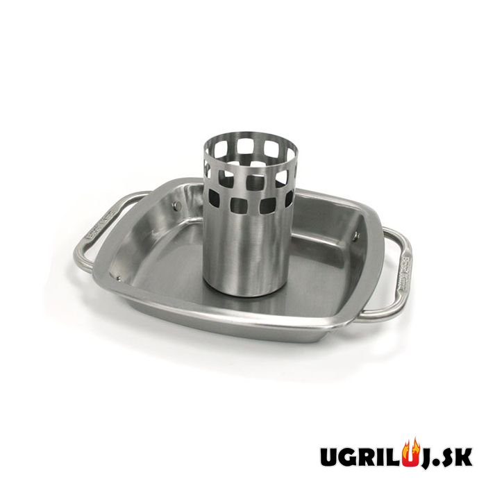 Stojan na kuře s teploměrem Broil King - Premium Chicken roaster