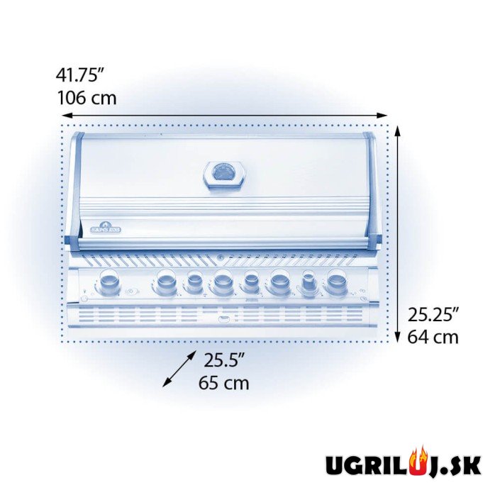Vstavaný plynový gril Napoleon - BUILT-IN PRESTIGE PRO™ 665 RB (plynovú fľašu)