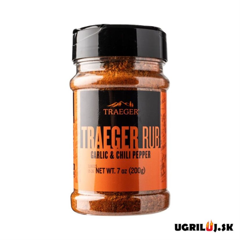 Grilovací koření Traeger, Rub Garlic & Chilli Pepper, 200g Grilovací koření Traeger, Rub Garlic & Chilli Pepper, 200g