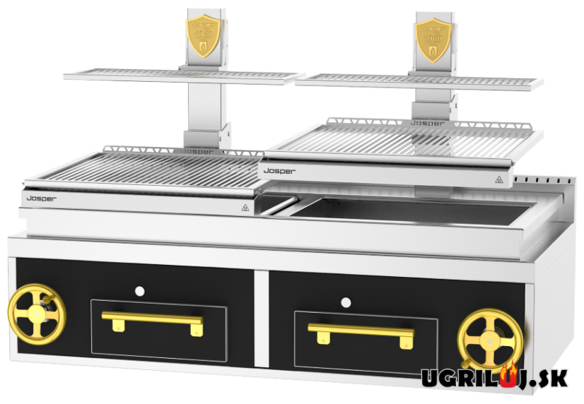 Profesionálny Basque gril na drevené uhlie, Josper PVJ-76-2-1-CT