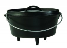 Liatinový outdoorovy hrniec s pokrievkou Lodge - hlboký, 4.7 L
