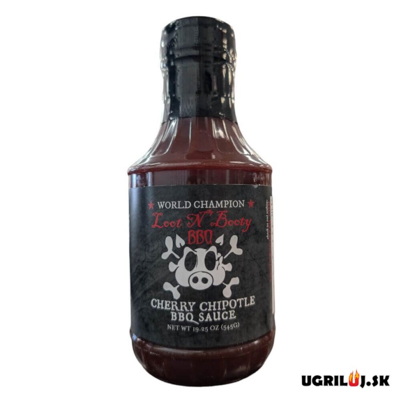 BBQ omáčka na grilovanie - Loot N' Booty - Cherry Chipotle BBQ sauce, 545g