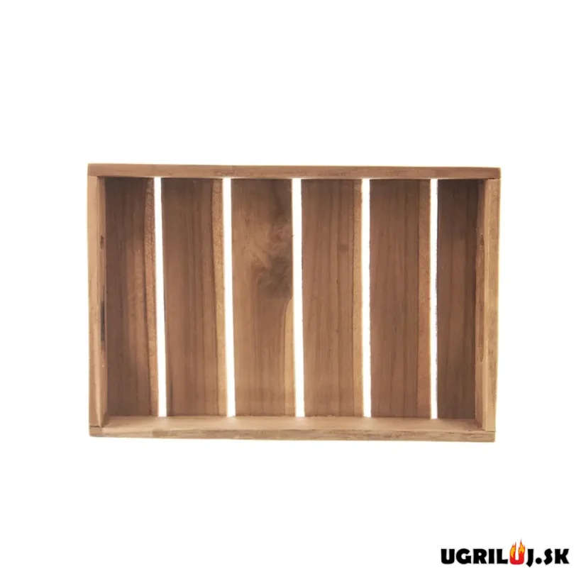 Servírovací tác, teak, 26x18cm
