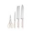 Sada kuchynských nožov so stojanom white, nerez, 5ks