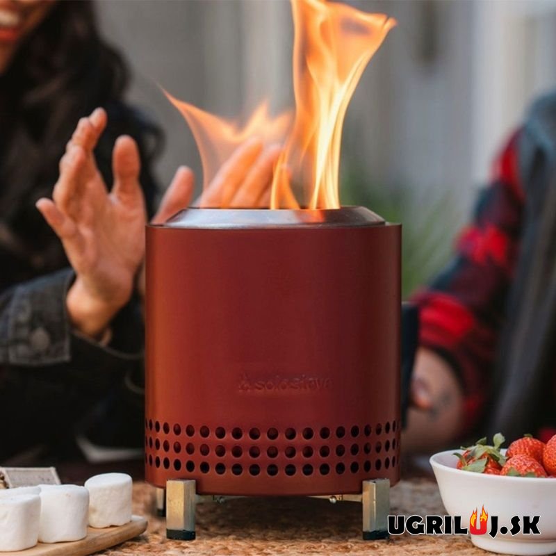 Ohniště SOLO STOVE - MESA XL - Nerez, červená