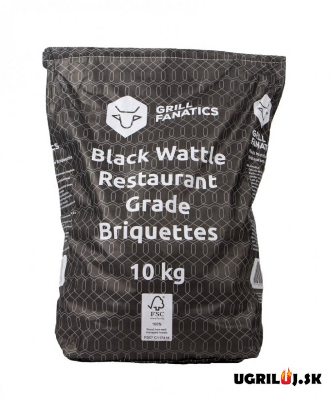 Brikety Grill Fanatics - Black Wattle, FFC 100%, 10kg