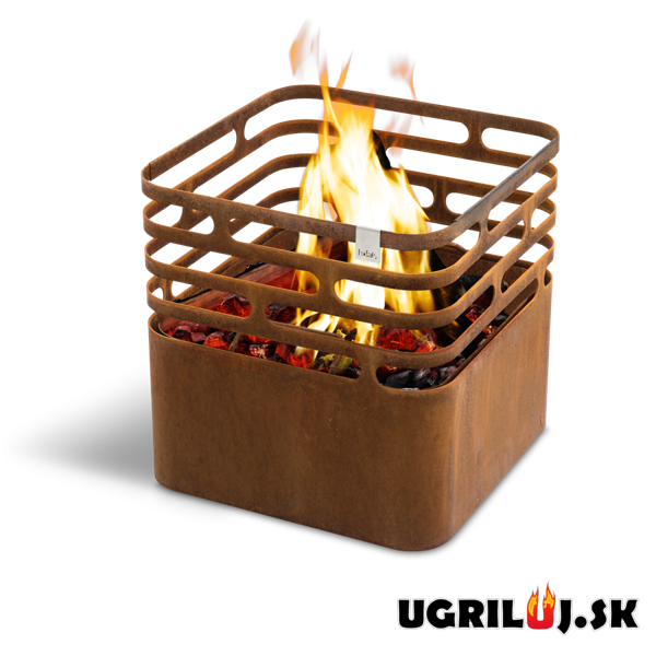 Ohnisko Höfats CUBE, rusty