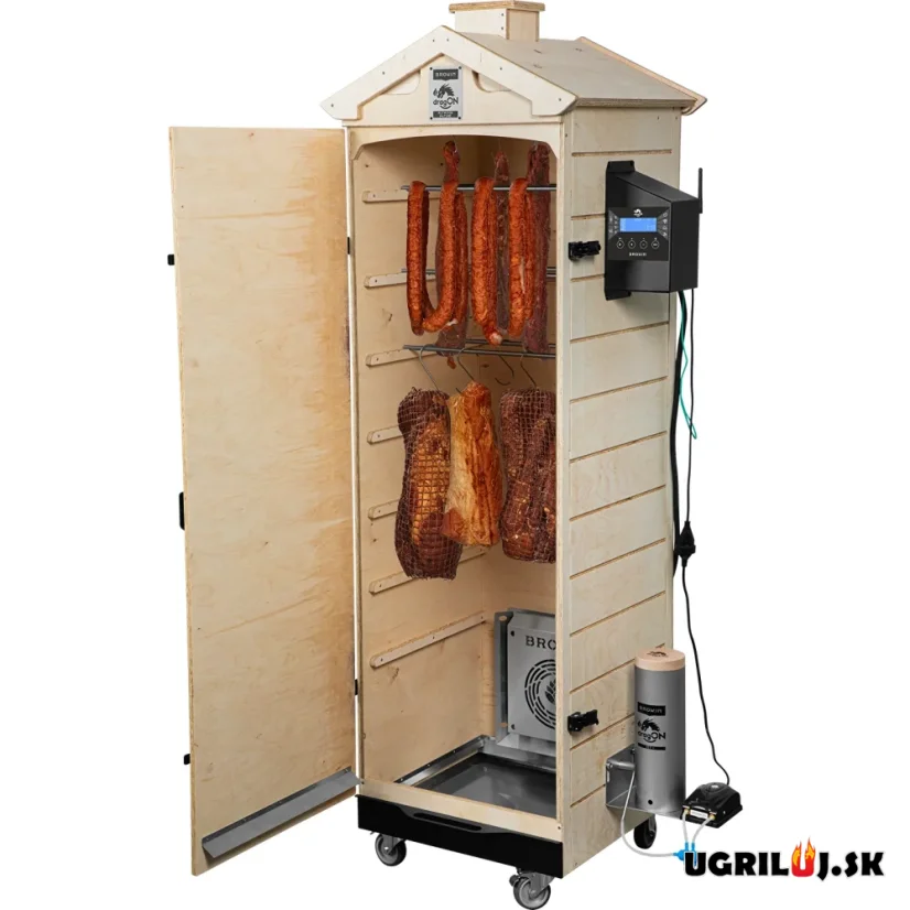 Drevená udiareň Browin dragON Plywood Nature, Digital Wi-Fi, 320L