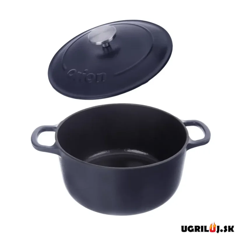Liatinový smaltovaný hrniec s pokrievkou, 5.2L