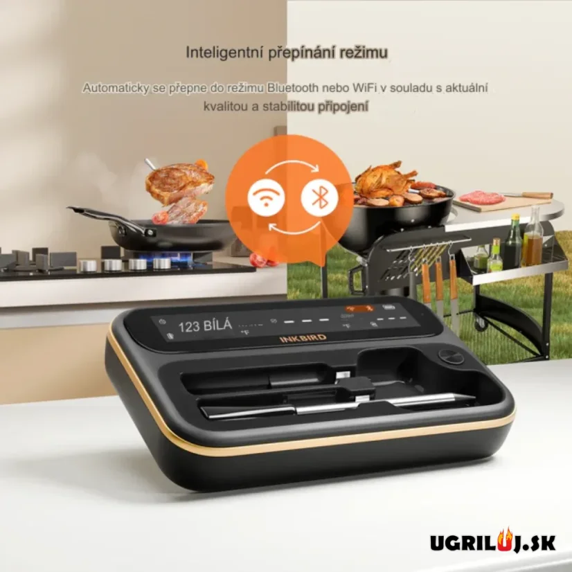 Bezdrôtový teplomer na mäso Inkbird - INT-12-BW