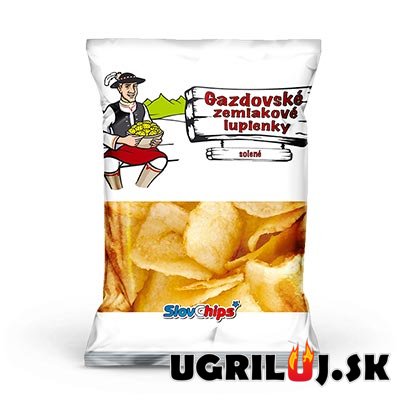 Slovenské gazdovské zemiakové lupienky, solené, 70g Slovenské gazdovské zemiakové lupienky, solené, 70g