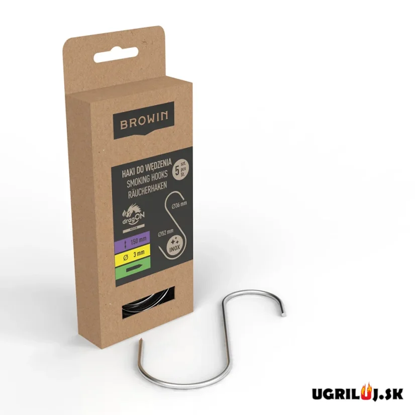 Háky do udiarní Browin - Typ S, 15cm (5ks)