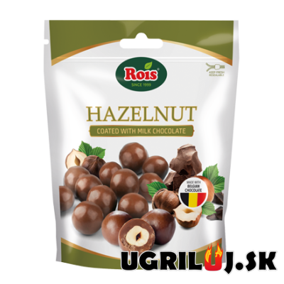 Rois, lieskové orechy v mliečnej čokoláde, 100g
