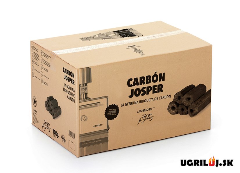 Prémiové drevené brikety šesťhranné Josper - Sawdust Hexagon, 10kg