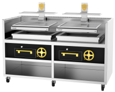 Profesionálny Basque gril na drevené uhlie, Josper PVJ-76-2-2-MB