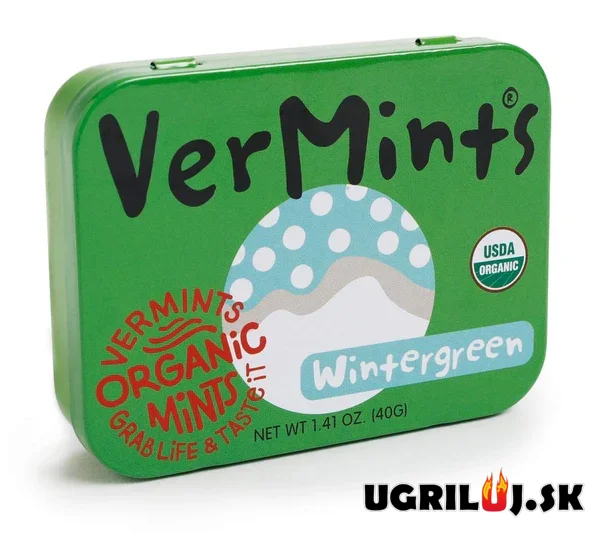 VerMints, dražé Wintergreen, 40g