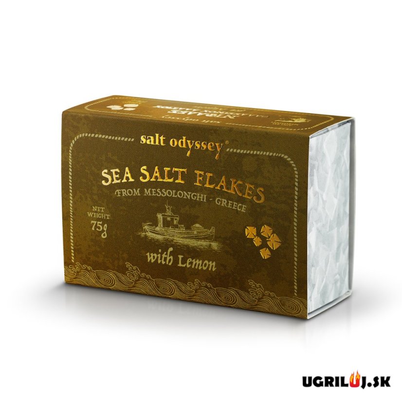 Grécka soľ Salt Odyssey, citrónová, (vločky), 75g