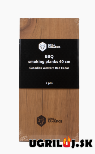 Cédrová doska Grill Fanatics, 40 x 20cm, (2ks)