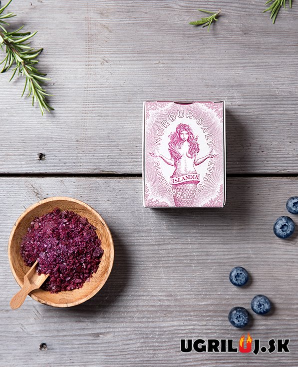 Morská soľ Nordur Salt, čučoriedka, (plechovka), 100g