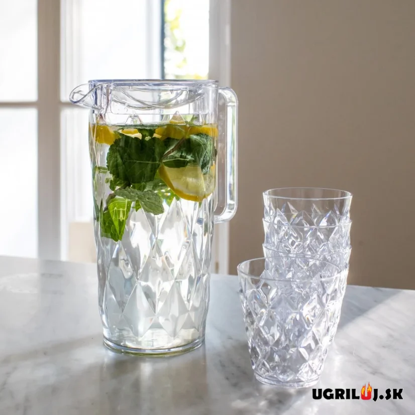 Plastový džbán a poháre 1,6 l