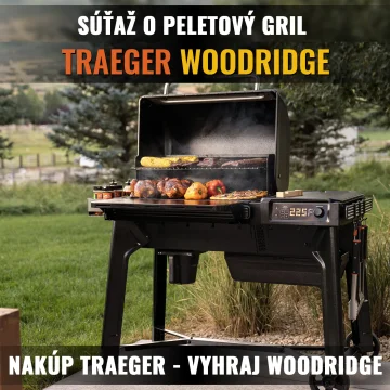 SÚTAŽ o Peletový gril TRAEGER - WOODRIDGE (do 30.6.2026)