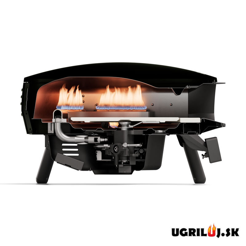 Pizza pec Witt ETNA Rotante Control 13" / 33cm  - na (plyn), černá