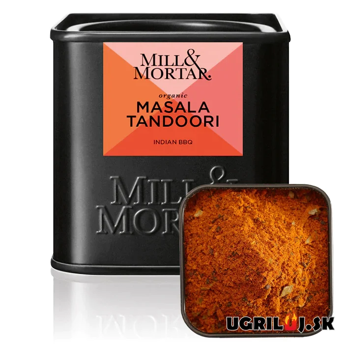 Grilovacie bio korenie Mill & Mortar, Tikka Tandoori, 50g