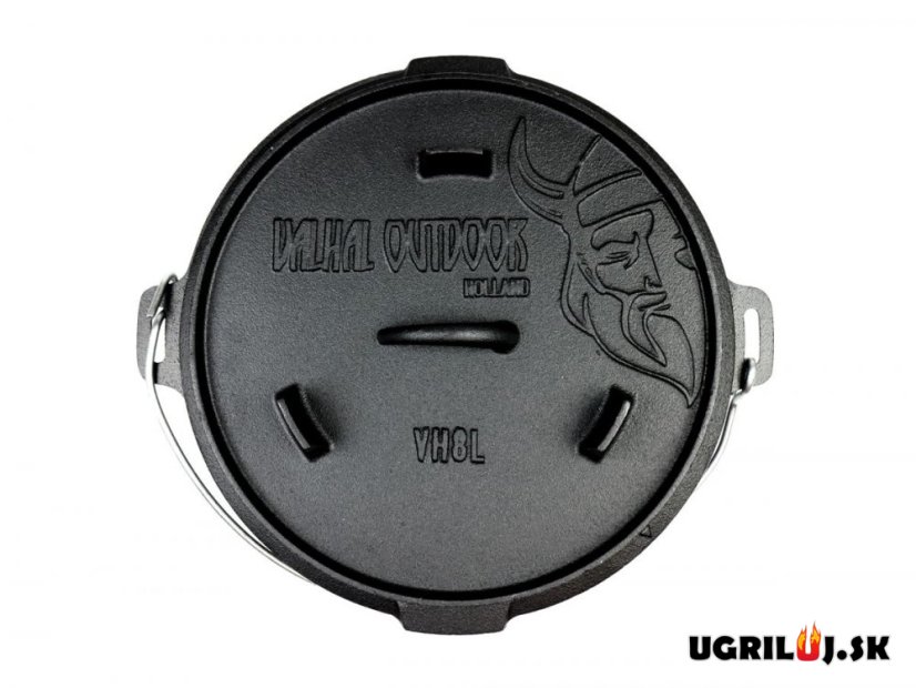 Litinový hrnec Valhal Outdoor - VH8L, 8.0L