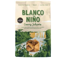 Pravé mexické tortillové lupienky Blanco Niño, Creamy Jalapeno, 170g