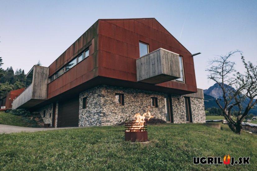 Ohnisko Höfats CUBE, rusty