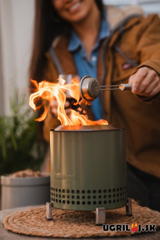 Ohnisko SOLO STOVE - MESA XL - Nerez, Zelená