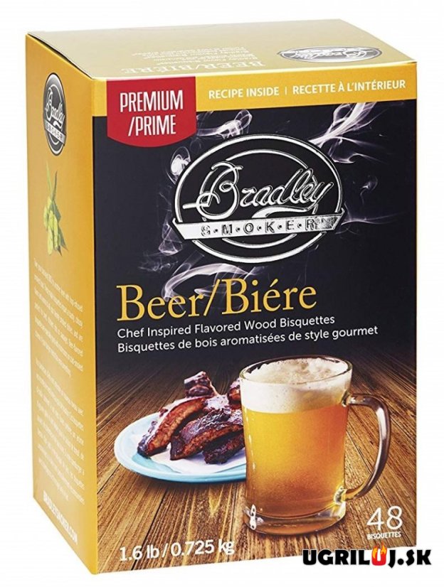 Brikety pro udírny Bradley - Premium Beer, 48ks Brikety pro udírny Bradley - Premium Beer, 48ks