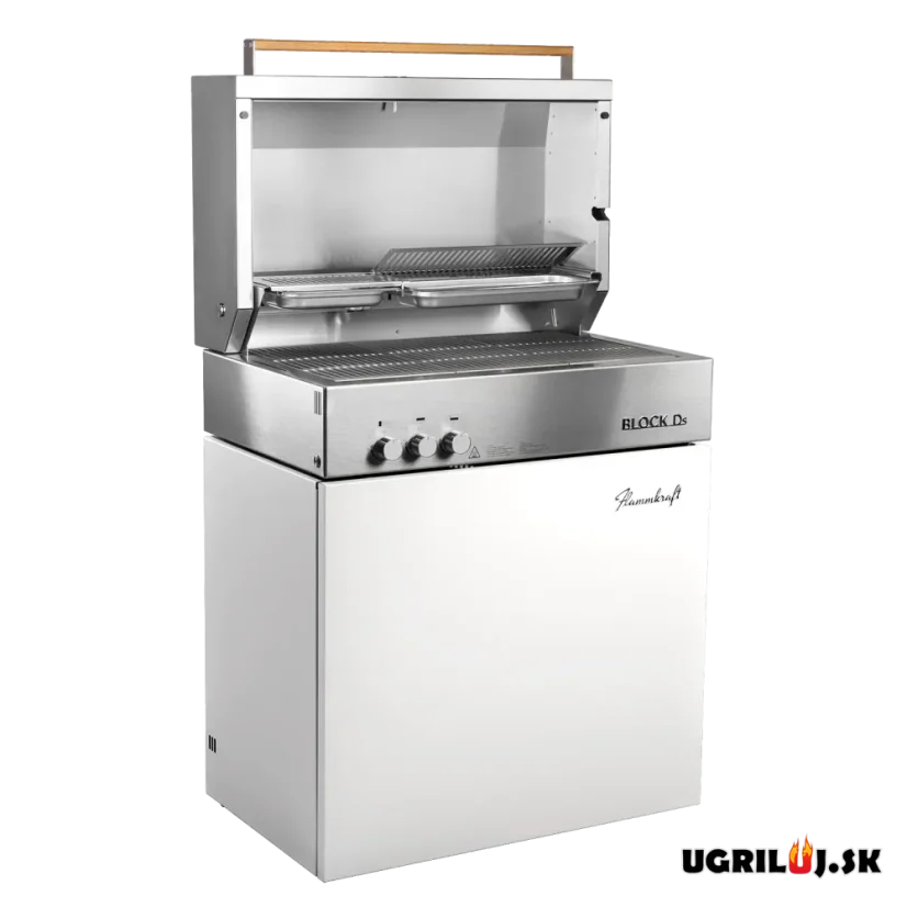 Plynový IR gril Flammkraft - BLOCK Ds (GEN.5), Ivory White