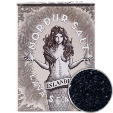 Morská soľ Nordur Salt, aktívne uhlie, (plechovka), 100g