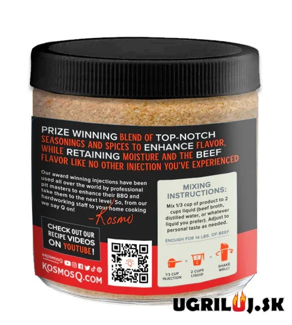 Kořenící směs na injektáž Kosmos Q - Beef Injection, 465g