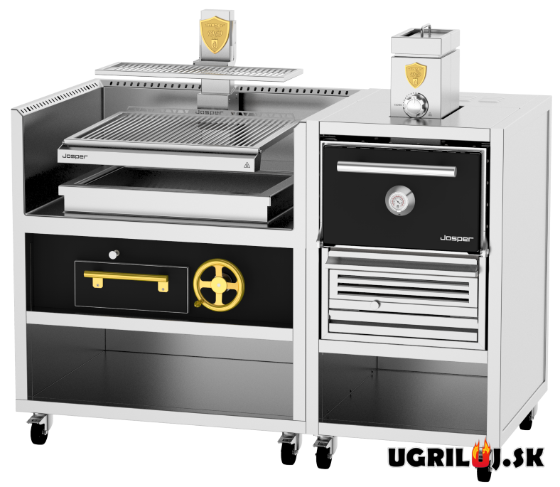 Profesionálny Basque+Oven gril na drevené uhlie, Josper CVJ-76-1-1-PRO-S