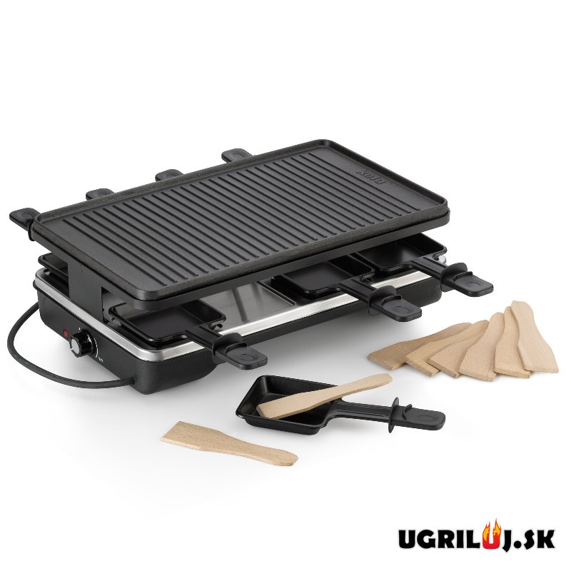 Stolný elektrický gril Raclette, litina, 40x24cm